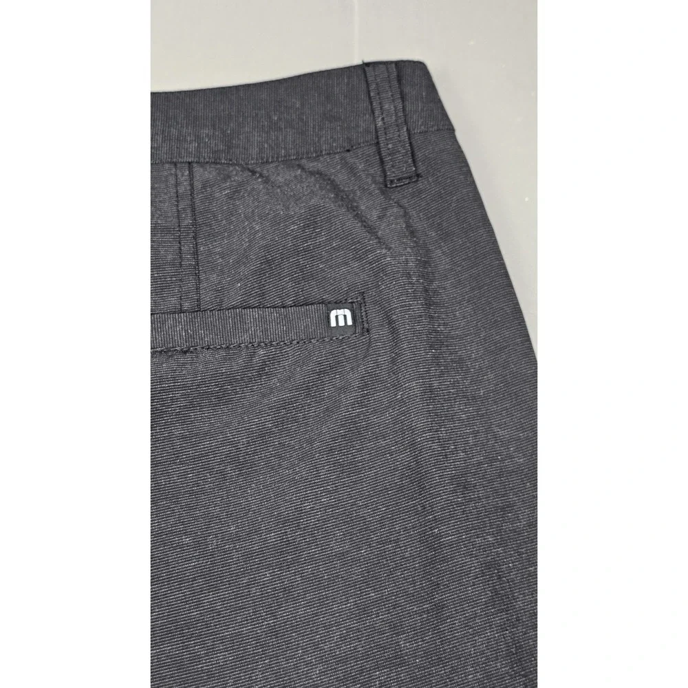 Travis Mathew Golf Shorts Mens 36 Midnight Black Athletic Performance Flat Front - Picture 8 of 8